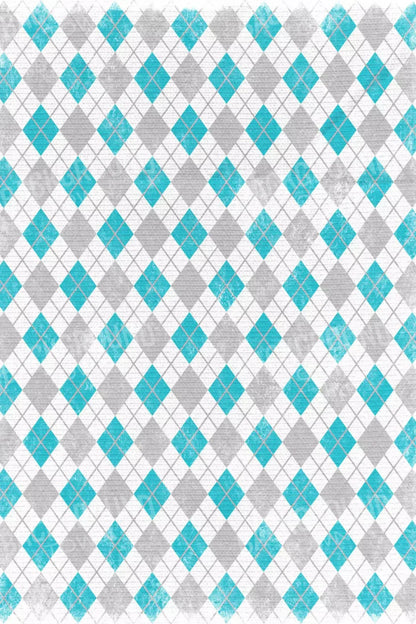 Argyle Teal 5X8 Ultracloth ( 60 X 96 Inch ) Backdrop