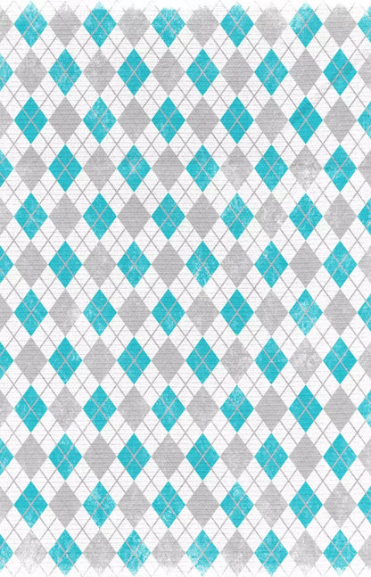 Argyle Teal 8X12 Ultracloth ( 96 X 144 Inch ) Backdrop