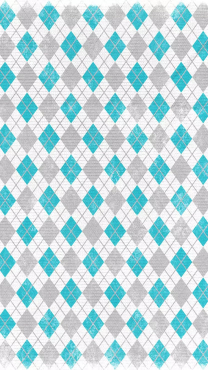 Argyle Teal 8X14 Ultracloth ( 96 X 168 Inch ) Backdrop