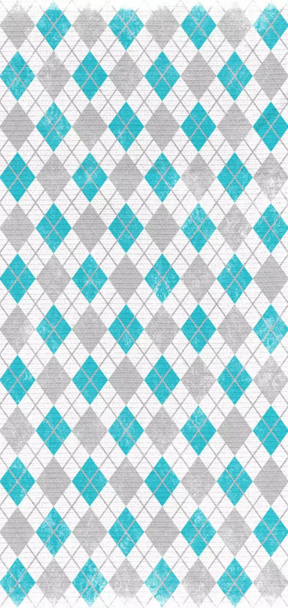 Argyle Teal 8X16 Ultracloth ( 96 X 192 Inch ) Backdrop