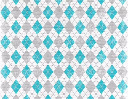 Argyle Teal 8X6 Fleece ( 96 X 72 Inch ) Backdrop