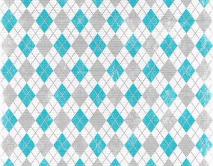 Argyle Teal 8X6 Fleece ( 96 X 72 Inch ) Backdrop