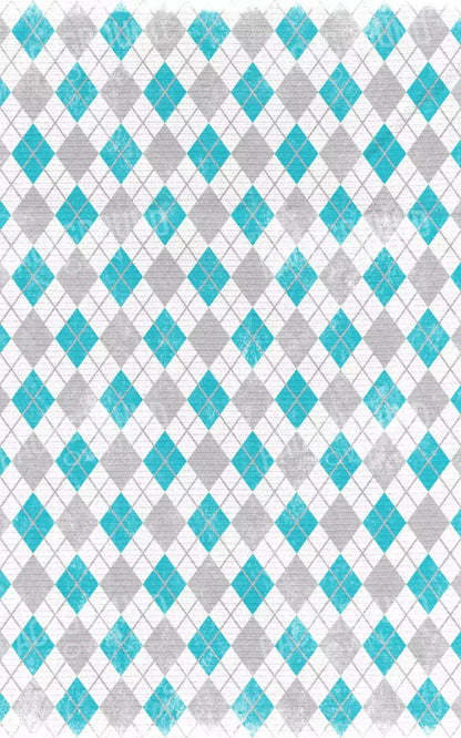 Argyle Teal 9X14 Ultracloth ( 108 X 168 Inch ) Backdrop