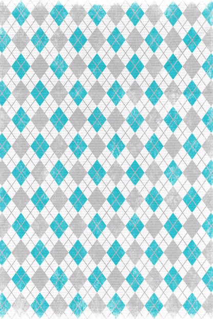 Argyle Teal 5X76 For Lvl Up Backdrop System ( 60 X 90 Inch )