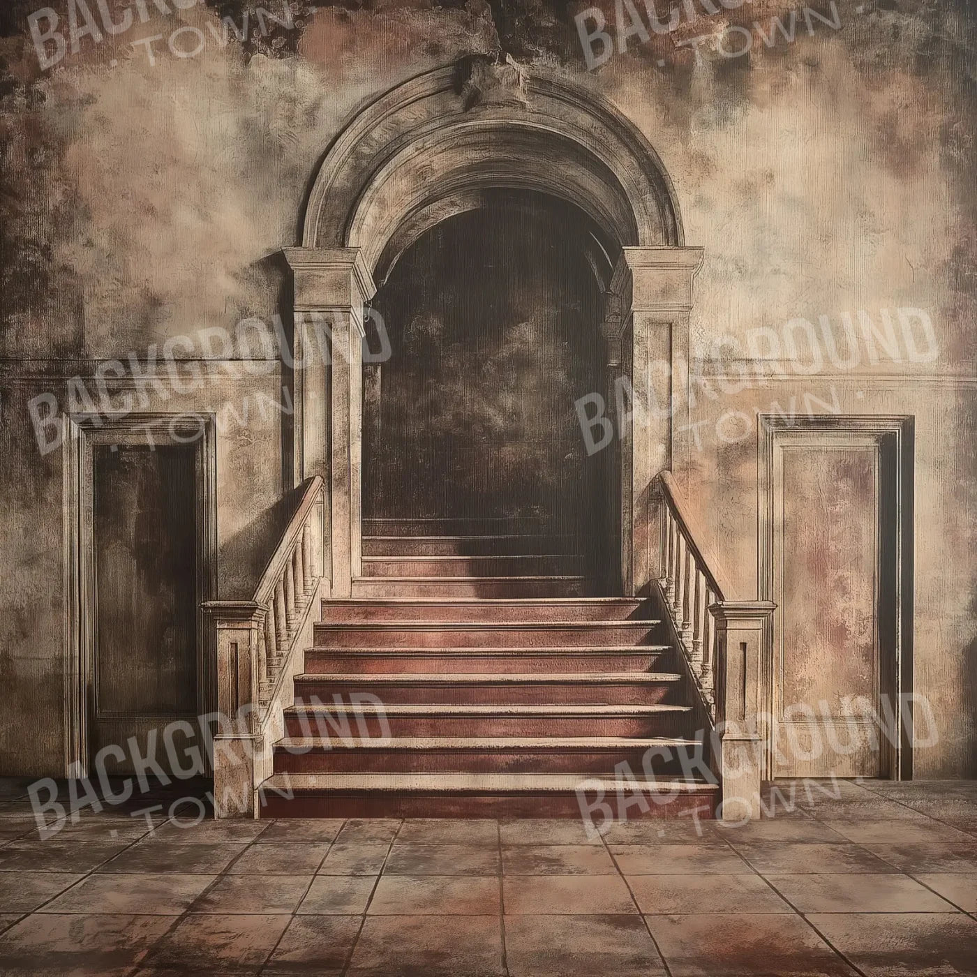 Armistice Stairway 8’x8’ Fleece (96 x 96 inch) Backdrop