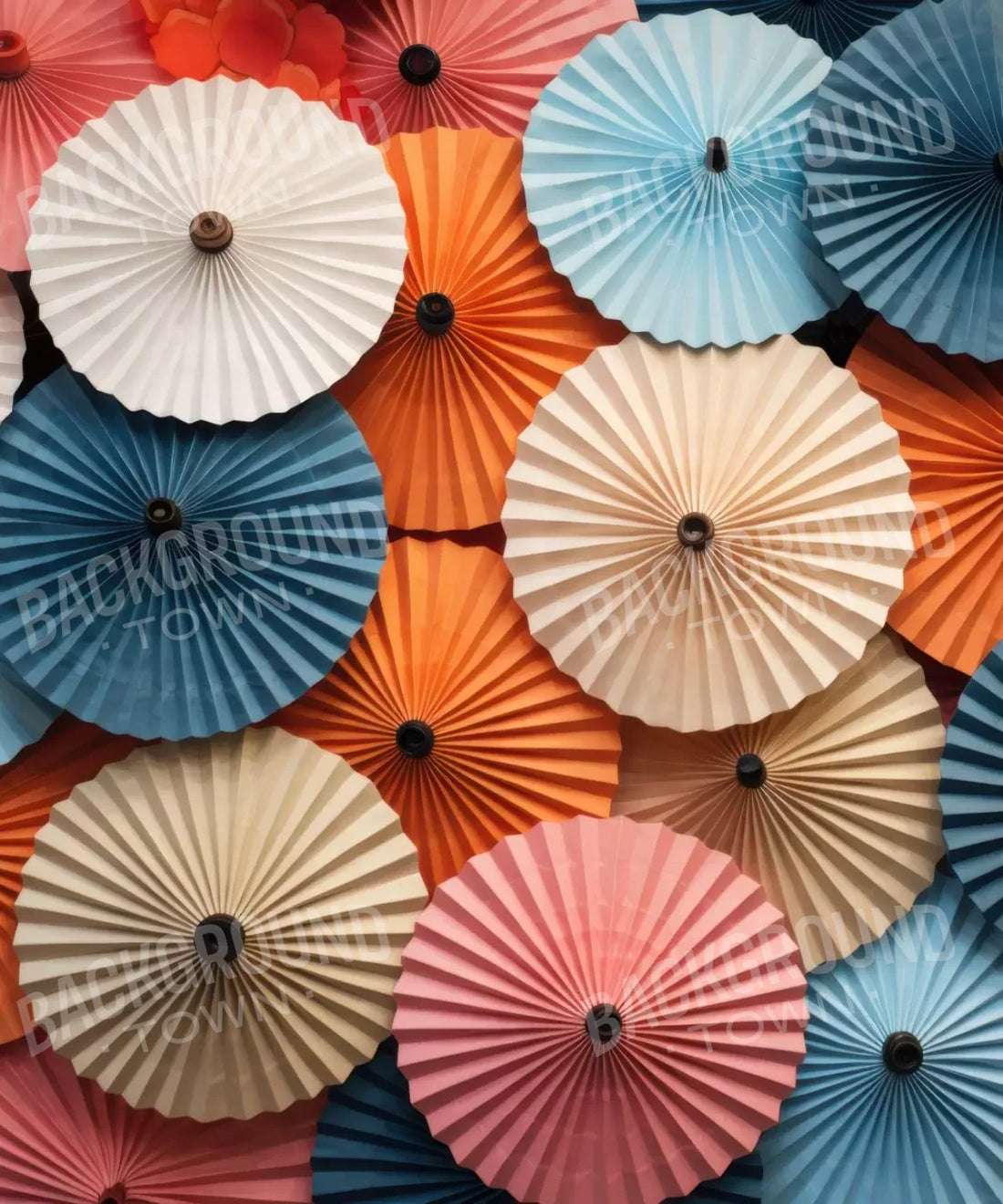 Orange , Blue , Pink Backdrop for Photography