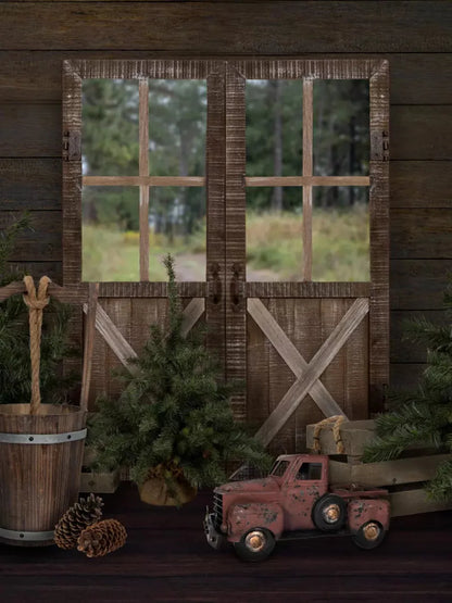 At The Cabin 8X10 Fleece ( 96 X 120 Inch ) Backdrop