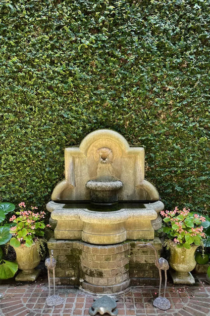 At The Fountain 5X8 Ultracloth ( 60 X 96 Inch ) Backdrop