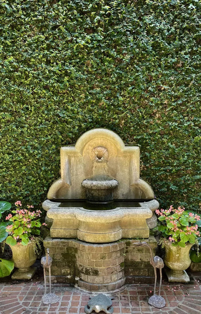 At The Fountain 8X12 Ultracloth ( 96 X 144 Inch ) Backdrop