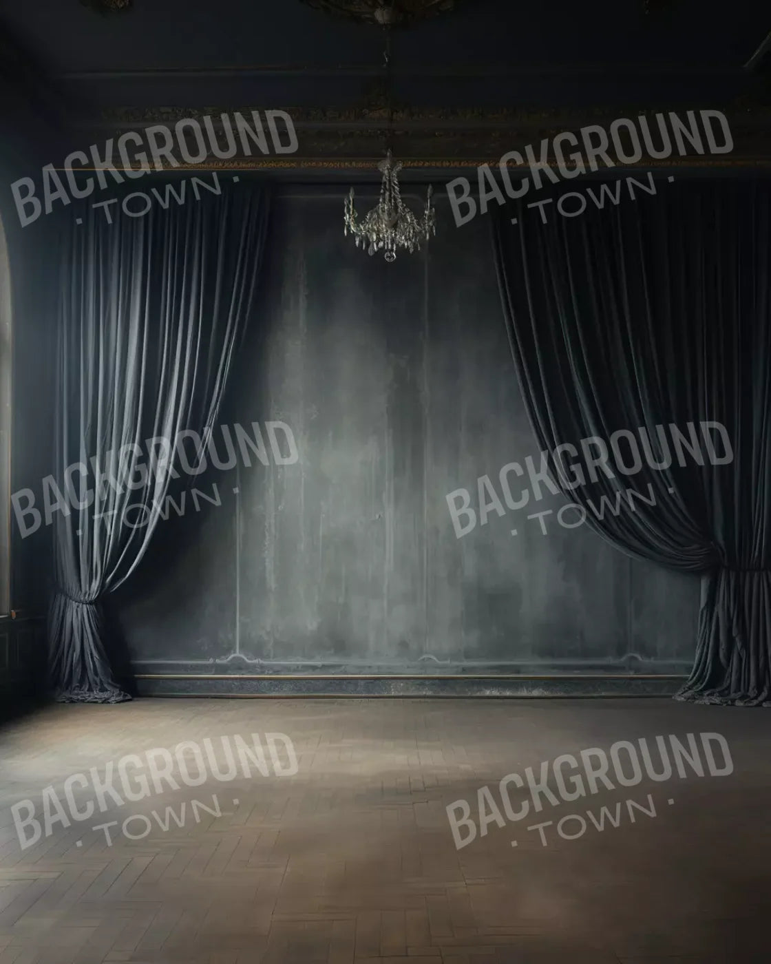 Atrium Dark Iii 8’X10’ Fleece (96 X 120 Inch) Backdrop