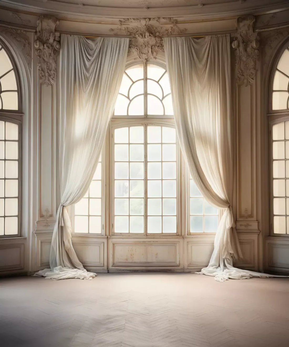 Window , Cream , Tan  Backdrop for Photography