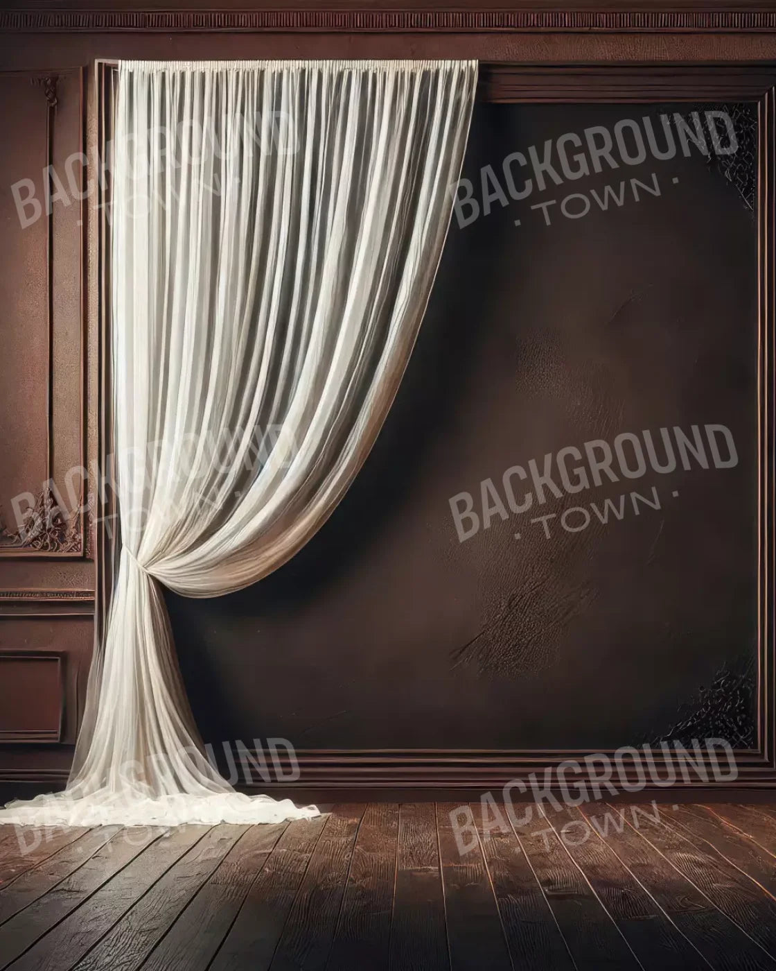 Aurben Malone Curtain 8’X10’ Fleece (96 X 120 Inch) Backdrop