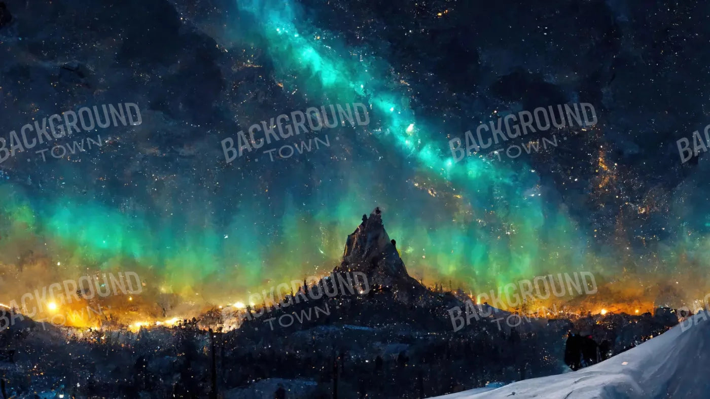 Aurora Night 14X8 Ultracloth ( 168 X 96 Inch ) Backdrop