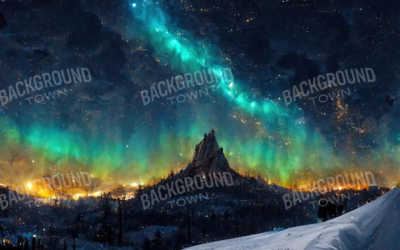Aurora Night 14X9 Ultracloth ( 168 X 108 Inch ) Backdrop