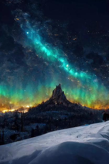 Aurora Night 5X76 For Lvl Up Backdrop System ( 60 X 90 Inch )