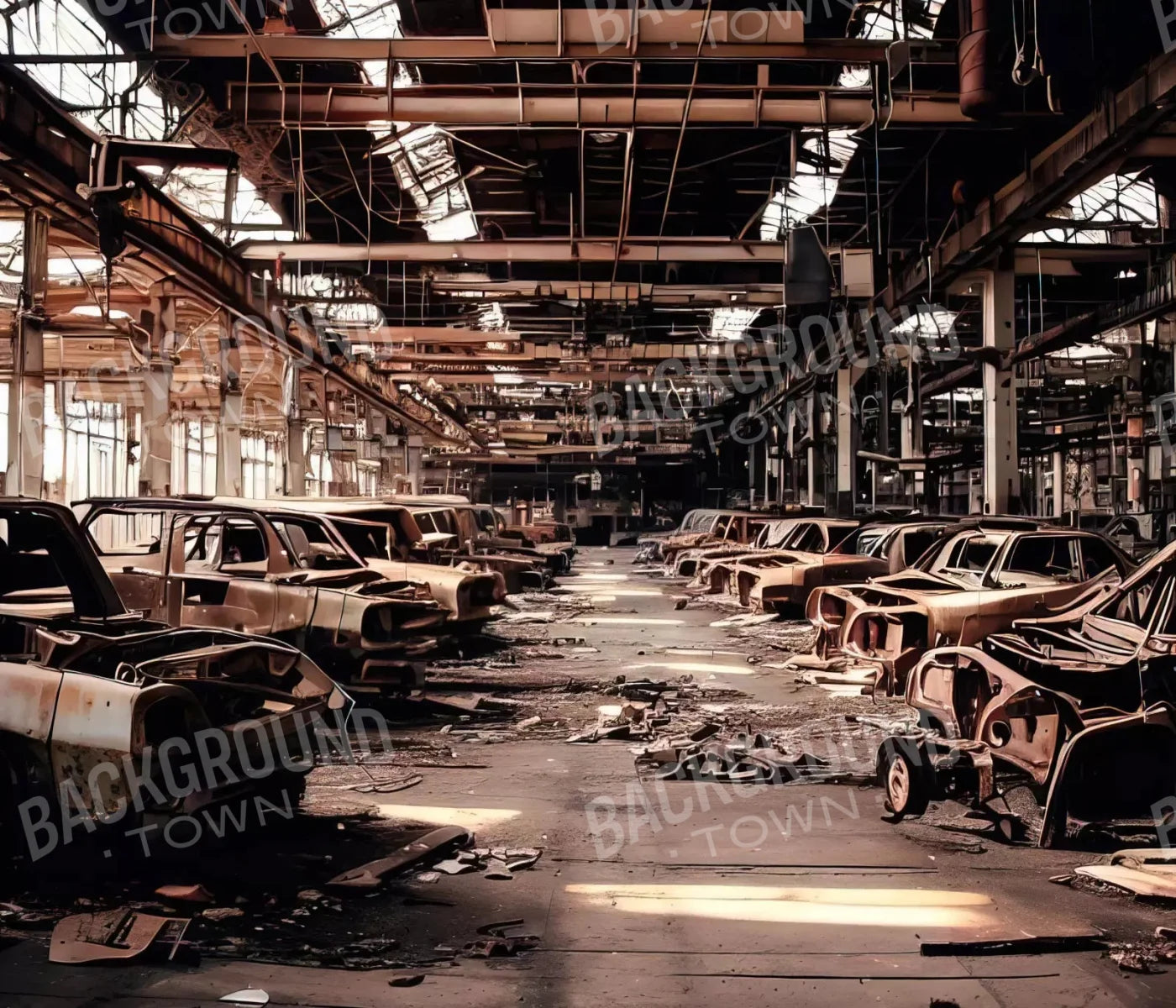 Auto Factory 12X10 Ultracloth ( 144 X 120 Inch ) Backdrop