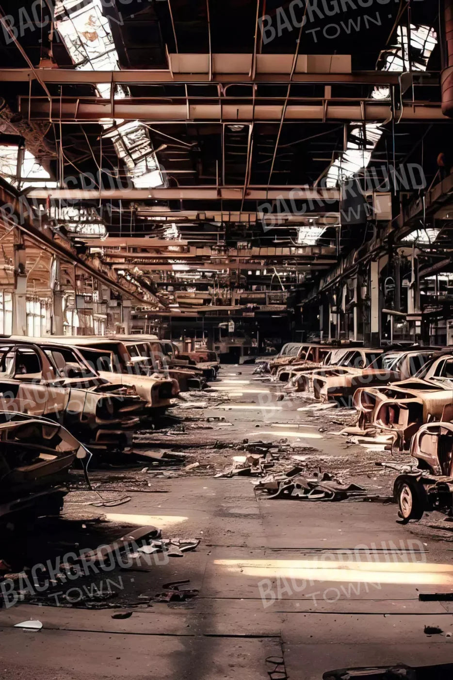 Auto Factory 5X8 Ultracloth ( 60 X 96 Inch ) Backdrop