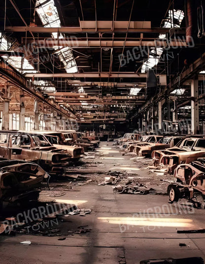 Auto Factory 6X8 Fleece ( 72 X 96 Inch ) Backdrop