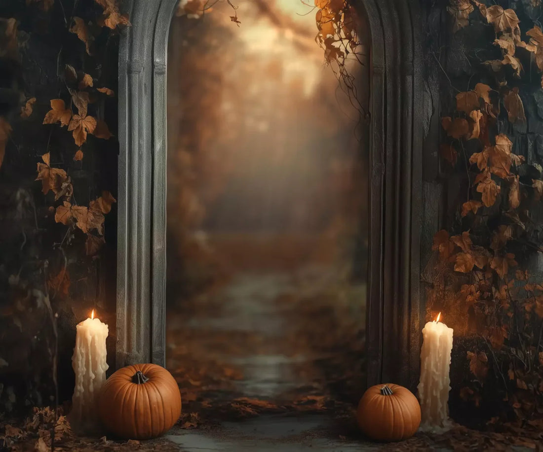 Autumn Archway 1 5’X4’2 Fleece (60 X 50 Inch) Backdrop