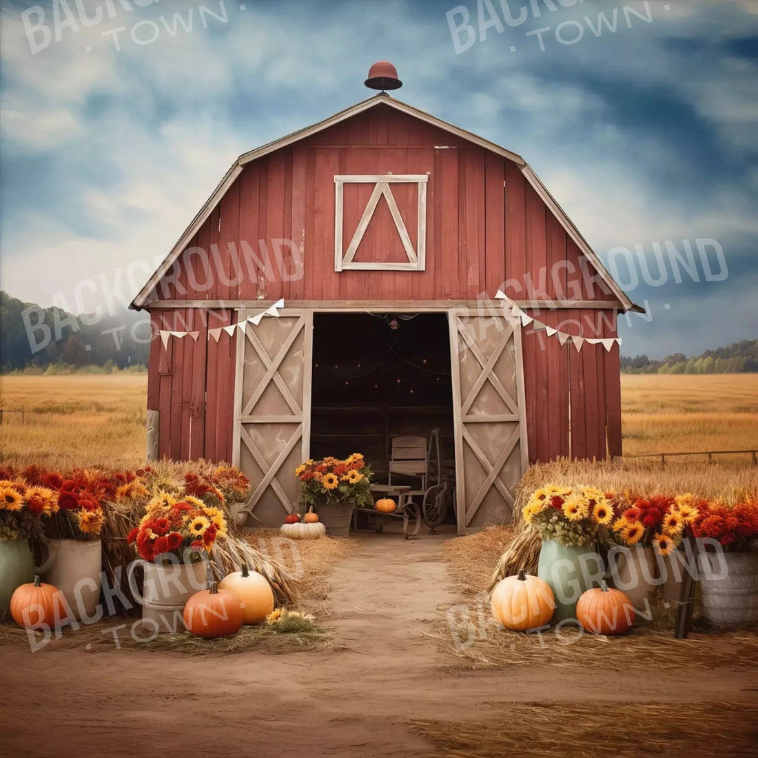 Autumn Barn Dance 10X10 Ultracloth ( 120 X Inch ) Backdrop