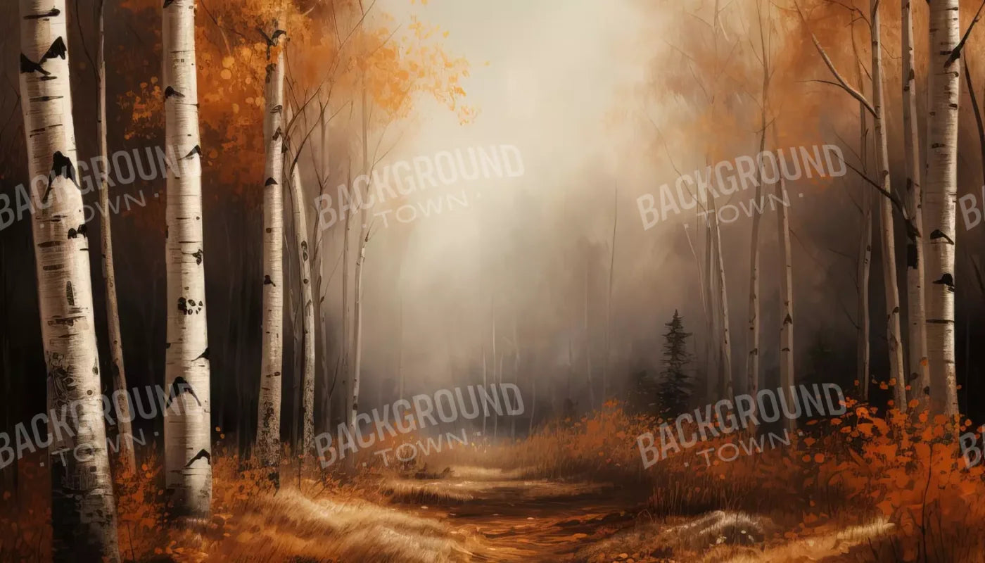 Autumn Birches Ii 14’X8’ Ultracloth (168 X 96 Inch) Backdrop
