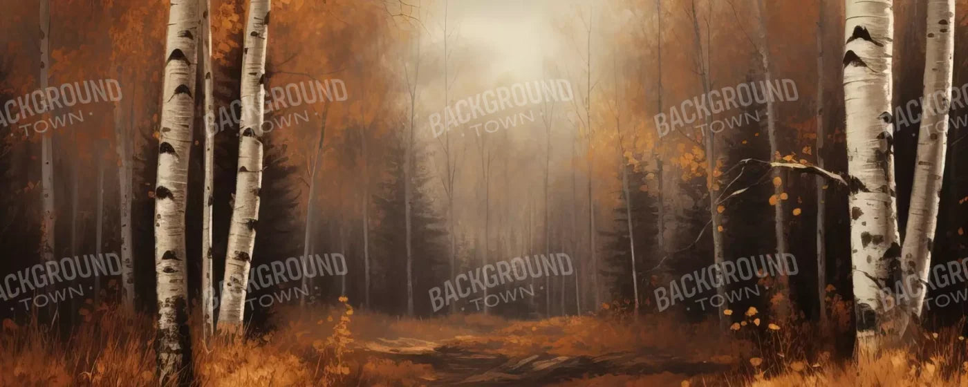 Autumn Birches Iii 20’X8’ Ultracloth (240 X 96 Inch) Backdrop