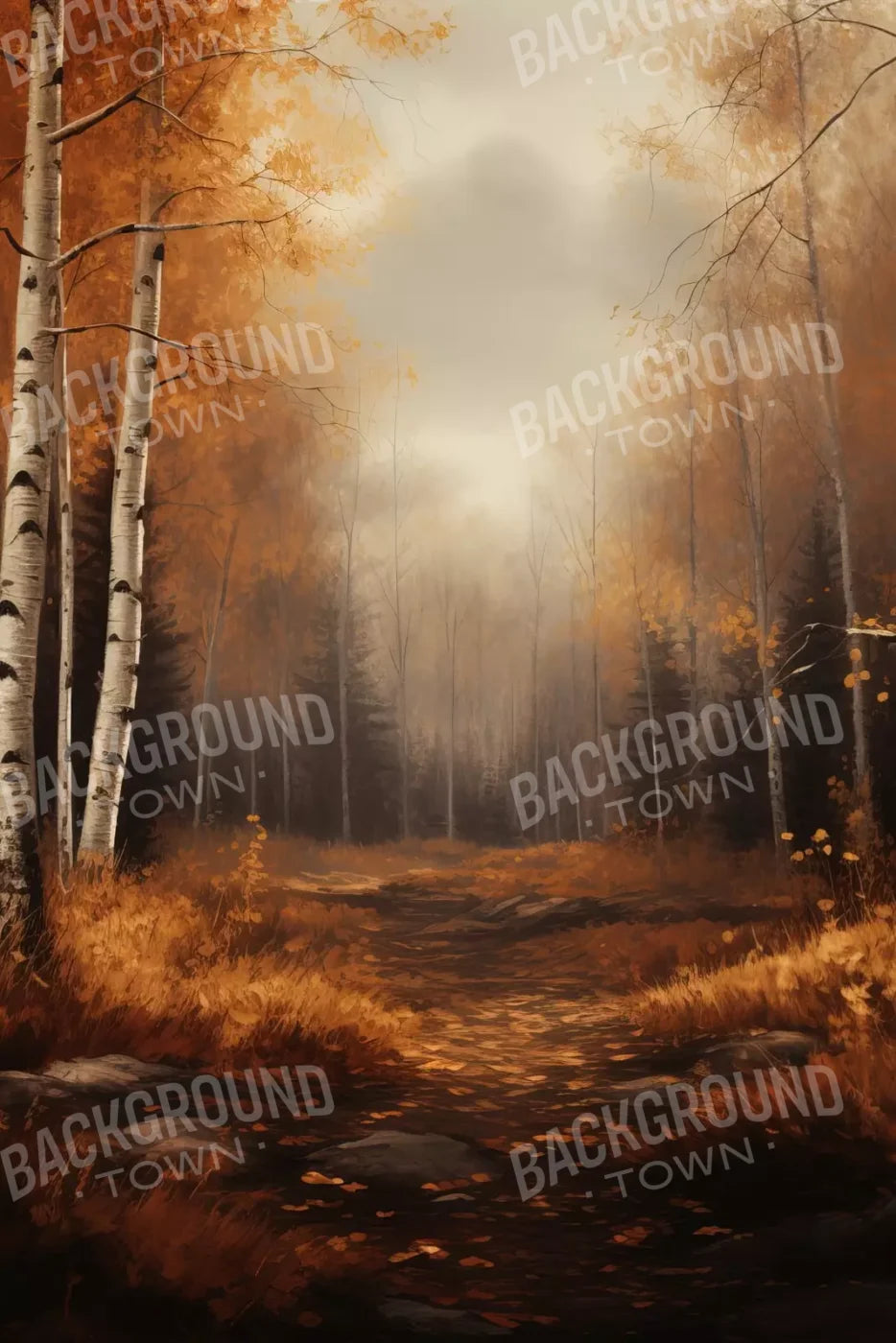 Autumn Birches Iii 8’X12’ Ultracloth (96 X 144 Inch) Backdrop