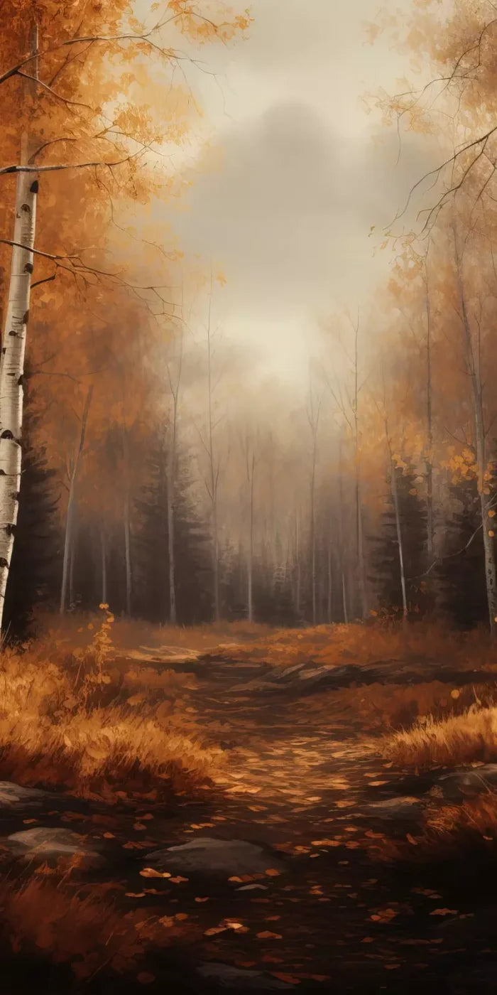 Autumn Birches Iii 8’X16’ Ultracloth (96 X 192 Inch) Backdrop