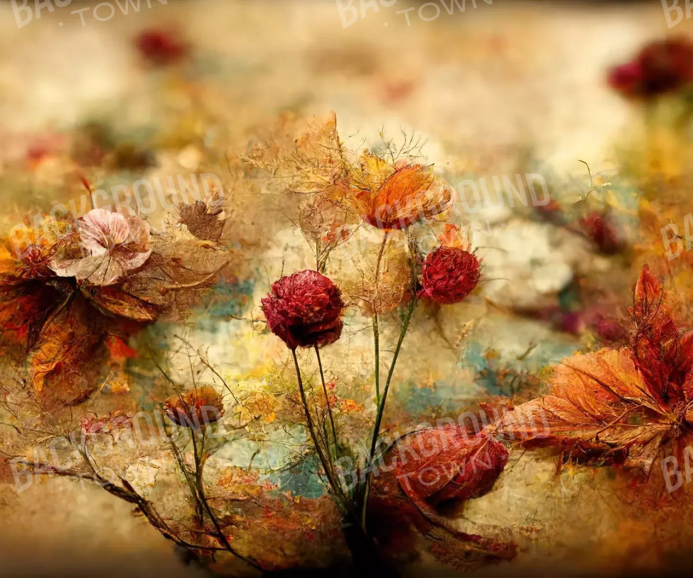 Autumn Bloom 12’X10’ Ultracloth (144 X 120 Inch) Backdrop