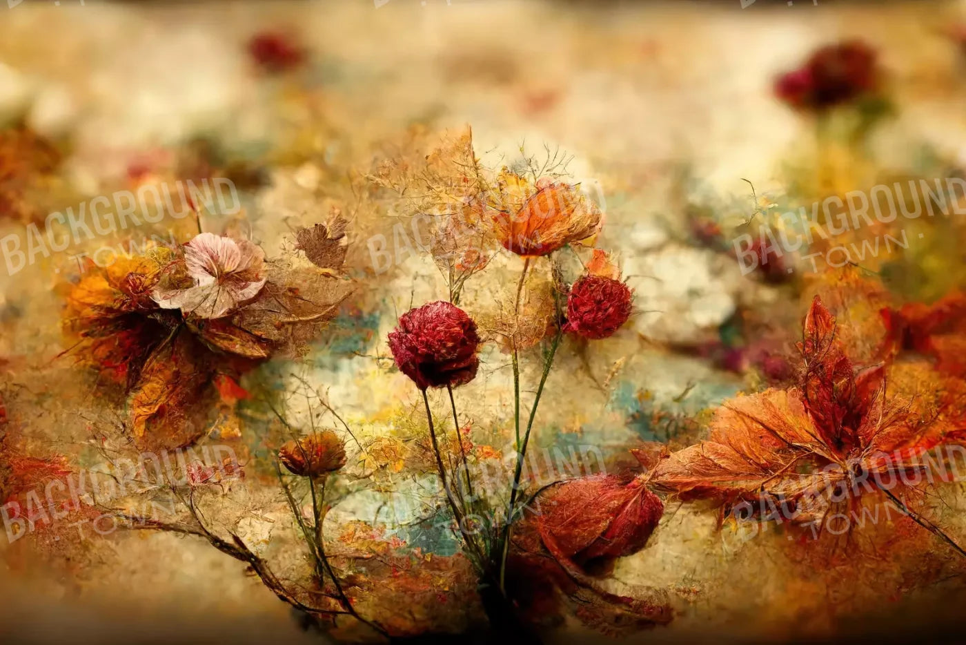 Autumn Bloom 12’X8’ Ultracloth (144 X 96 Inch) Backdrop