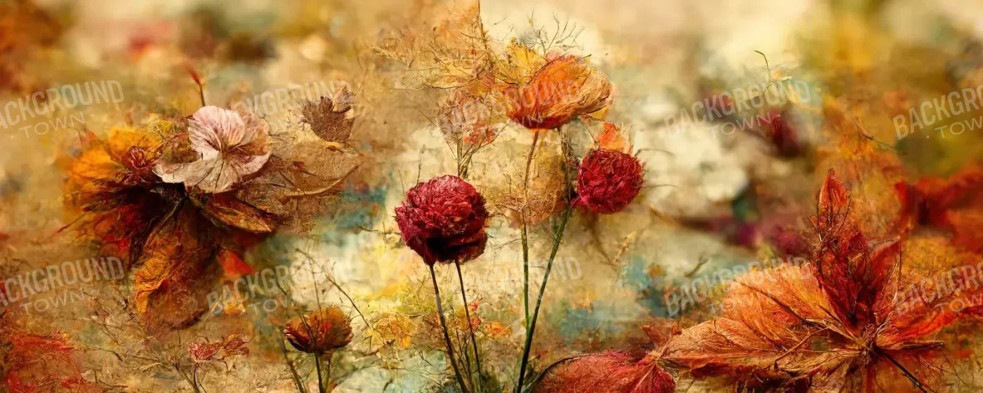 Autumn Bloom 20’X8’ Ultracloth (240 X 96 Inch) Backdrop