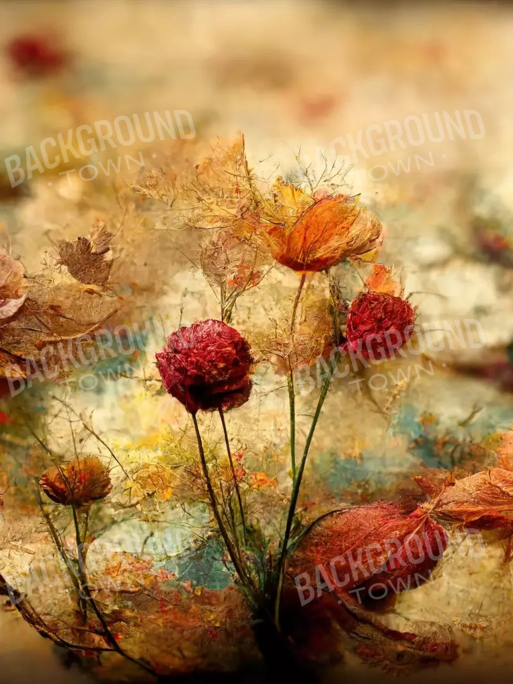 Autumn Bloom 5’X6’8 Fleece (60 X 80 Inch) Backdrop