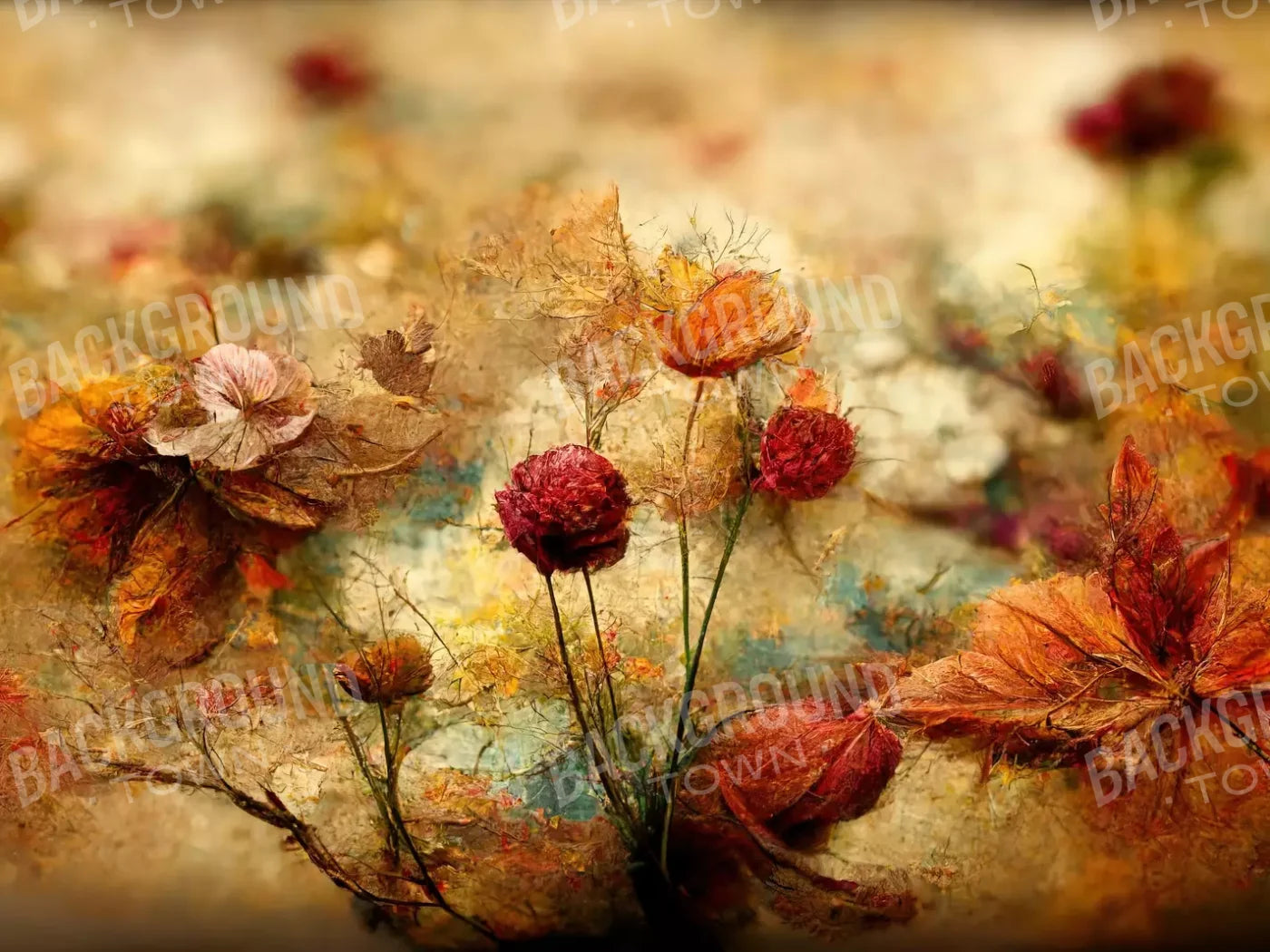 Autumn Bloom 6’8X5’ Fleece (80 X 60 Inch) Backdrop