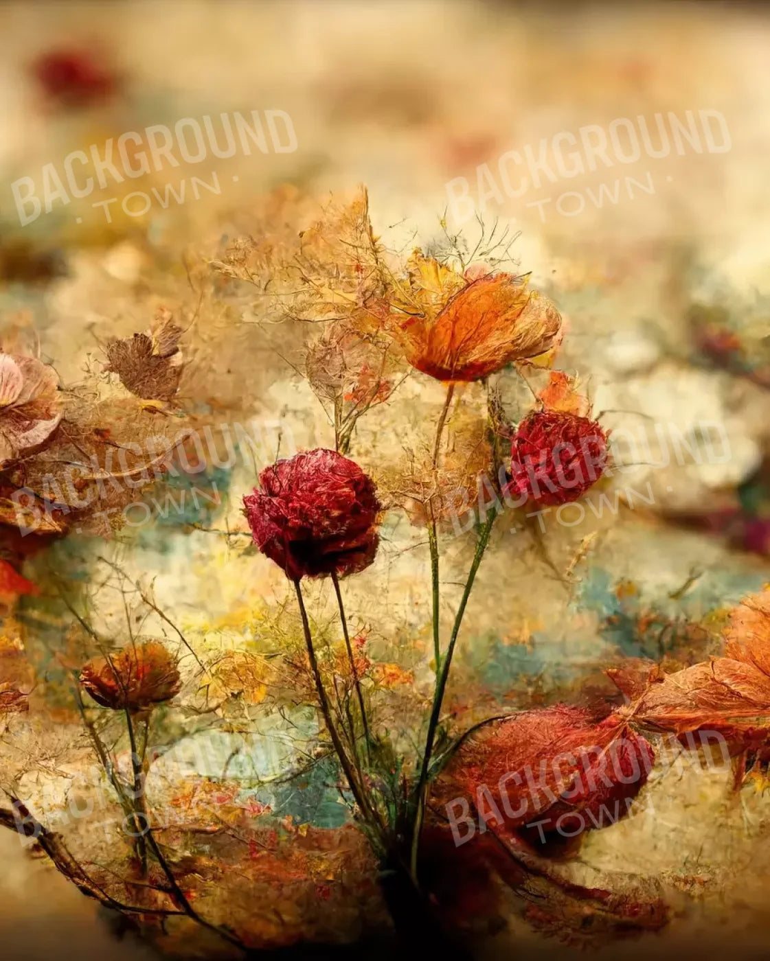 Autumn Bloom 8’X10’ Fleece (96 X 120 Inch) Backdrop