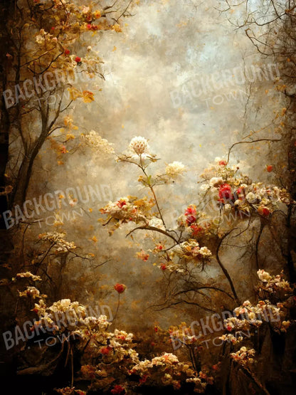 Autumn Blossom 5X68 Fleece ( 60 X 80 Inch ) Backdrop