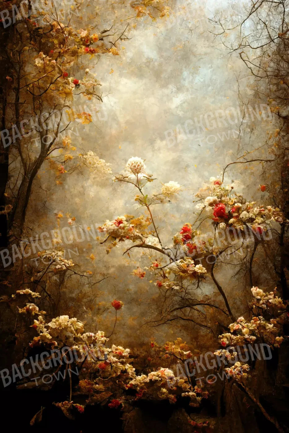 Autumn Blossom 5X8 Ultracloth ( 60 X 96 Inch ) Backdrop