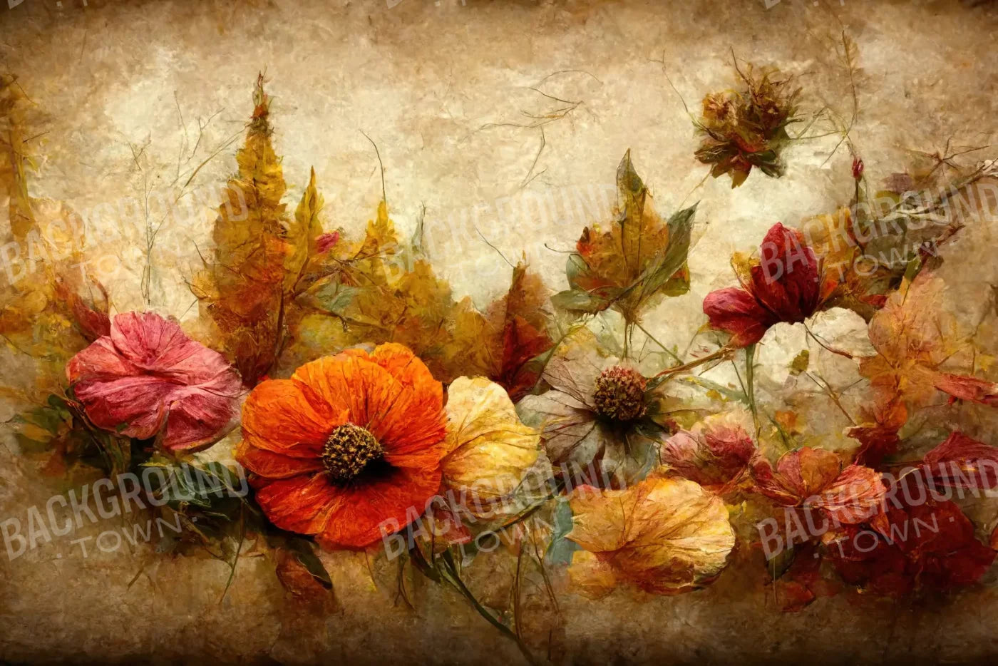 Autumn Bouquet 12’X8’ Ultracloth (144 X 96 Inch) Backdrop
