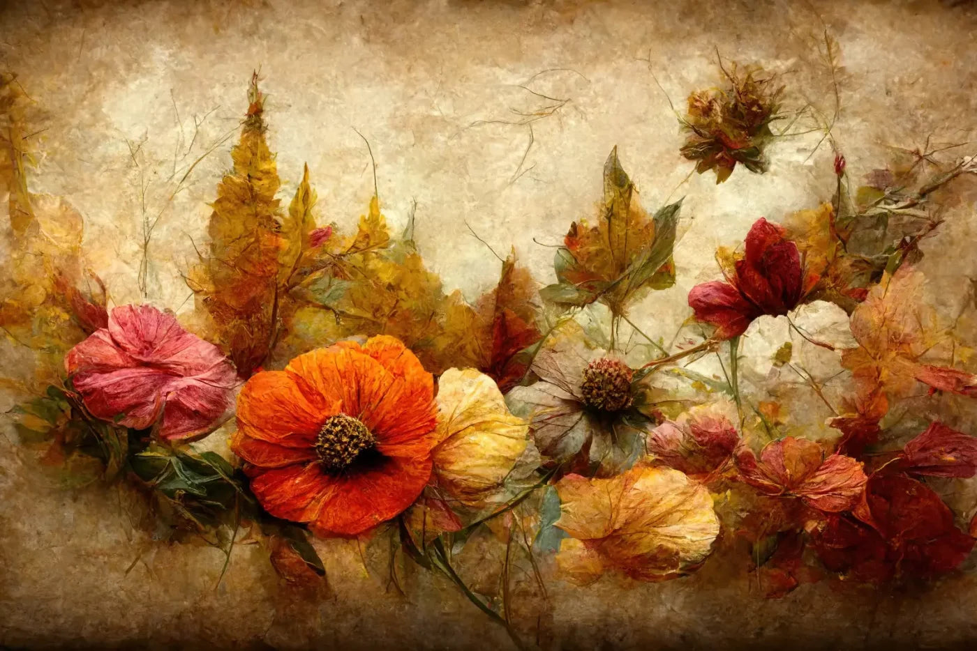 Autumn Bouquet 12’X8’ Ultracloth (144 X 96 Inch) Backdrop