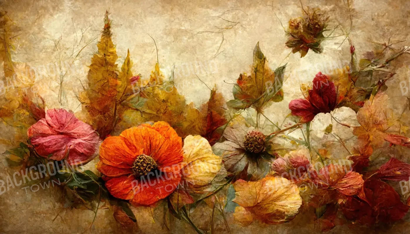 Autumn Bouquet 14’X8’ Ultracloth (168 X 96 Inch) Backdrop
