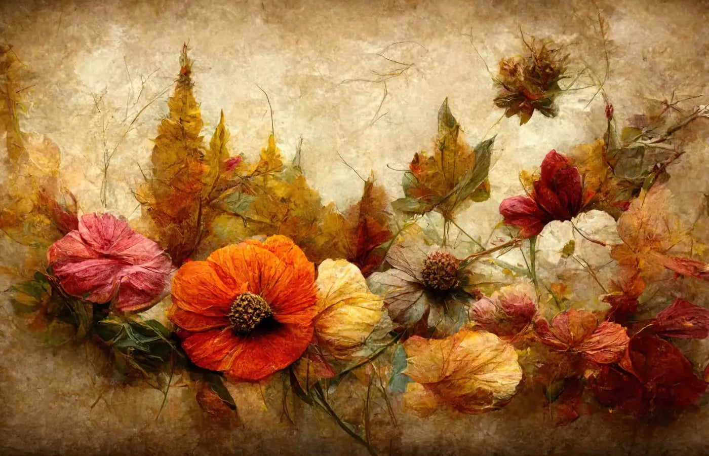 Autumn Bouquet 14’X9’ Ultracloth (168 X 108 Inch) Backdrop
