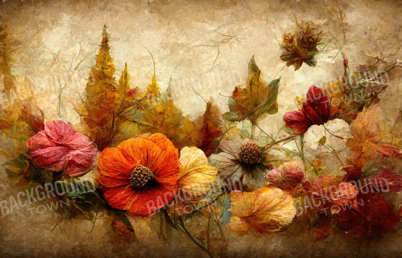 Autumn Bouquet 14’X9’ Ultracloth (168 X 108 Inch) Backdrop