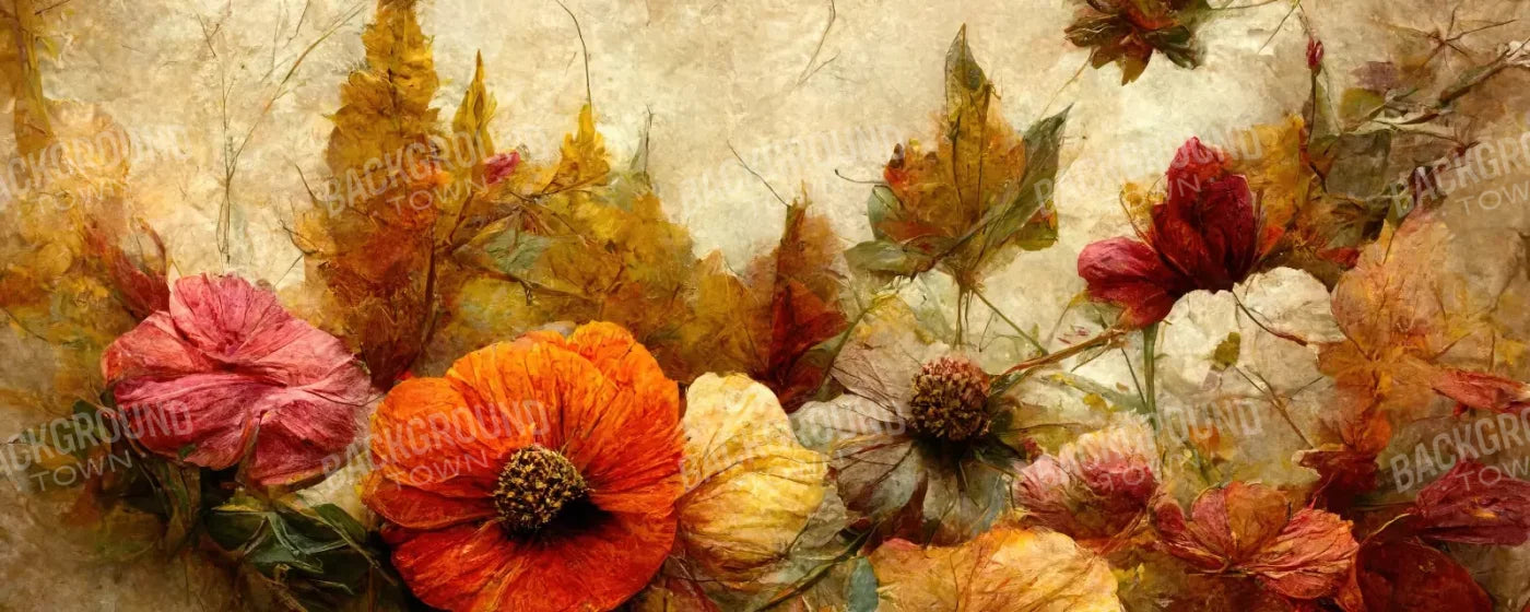 Autumn Bouquet 20’X8’ Ultracloth (240 X 96 Inch) Backdrop