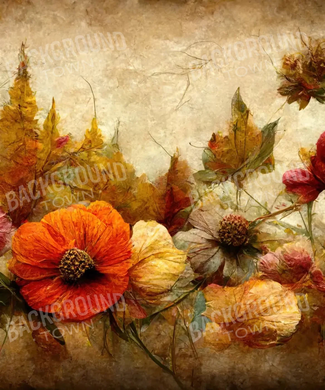 Orange , Brown  Backdrop for Photography