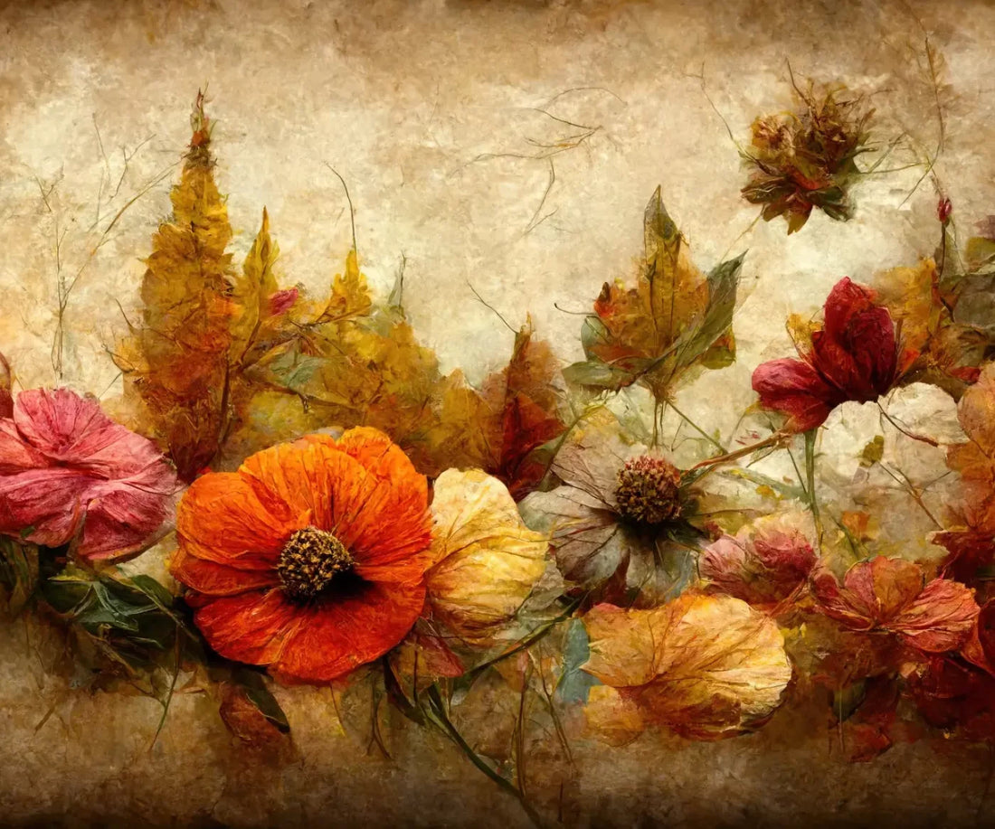 Autumn Bouquet 5’X4’2 Fleece (60 X 50 Inch) Backdrop