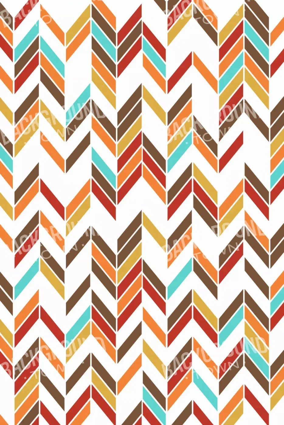 Autumn Chevron For Lvl Up Backdrop System 5’X7’6’ Up (60 X 90 Inch)