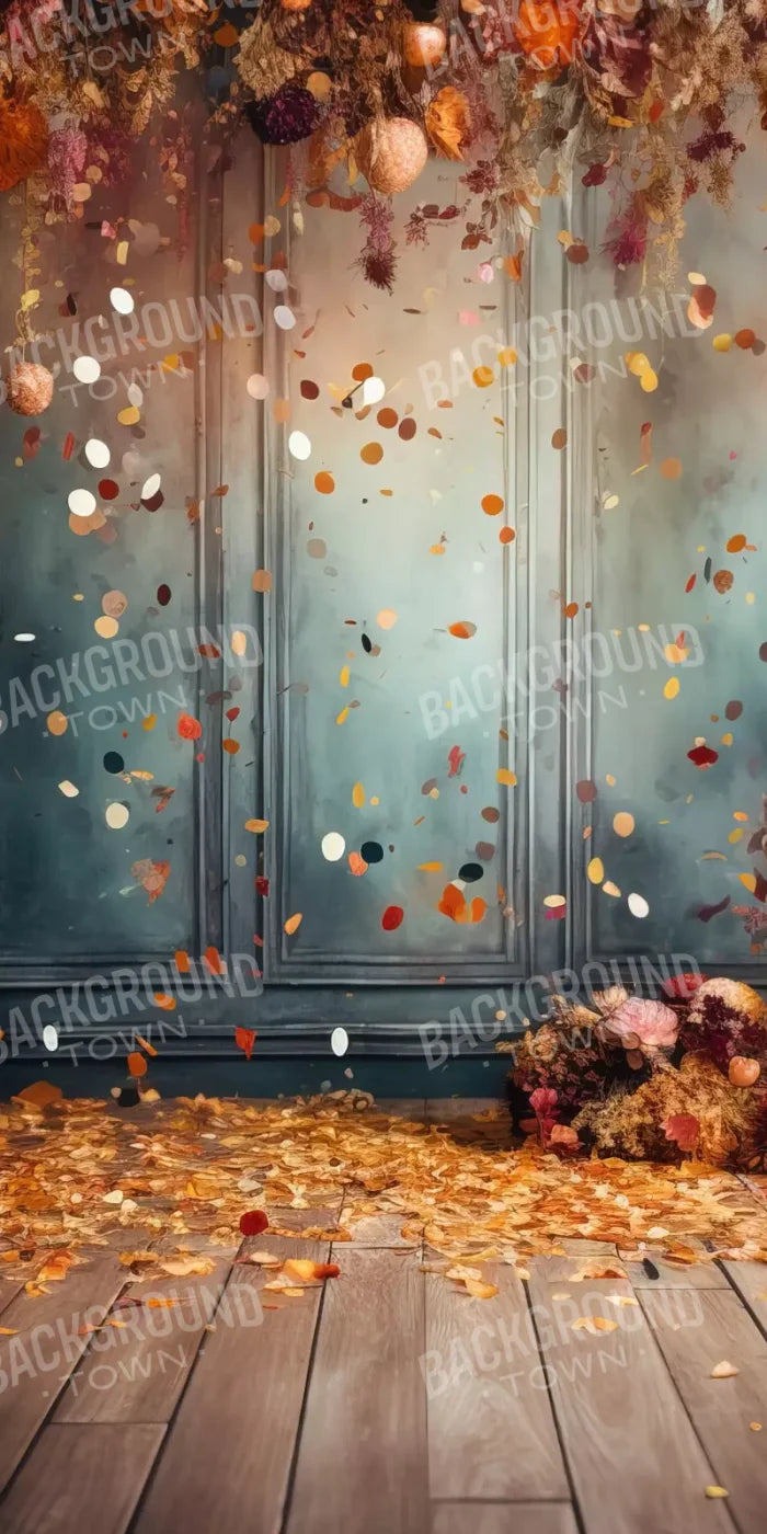 Autumn Confetti Wall 10’X20’ Ultracloth (120 X 240 Inch) Backdrop