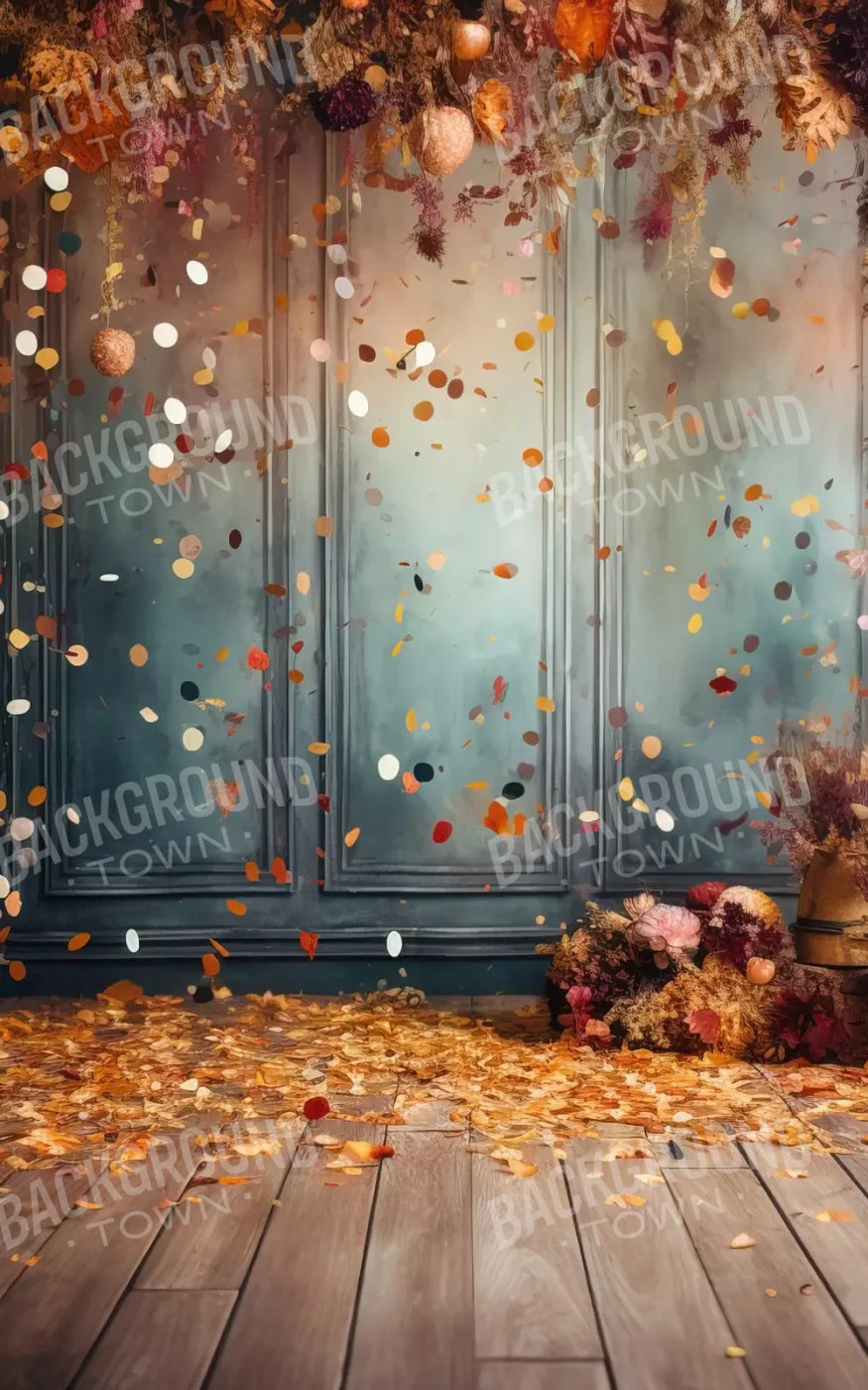 Autumn Confetti Wall 5’X8’ Ultracloth (60 X 96 Inch) Backdrop