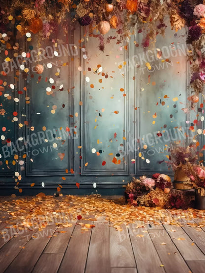 Autumn Confetti Wall 6’X8’ Fleece (72 X 96 Inch) Backdrop