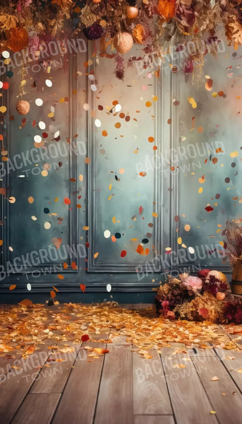 Autumn Confetti Wall 8’X14’ Ultracloth (96 X 168 Inch) Backdrop