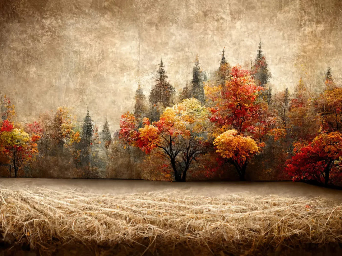 Autumn Days 68X5 Fleece ( 80 X 60 Inch ) Backdrop